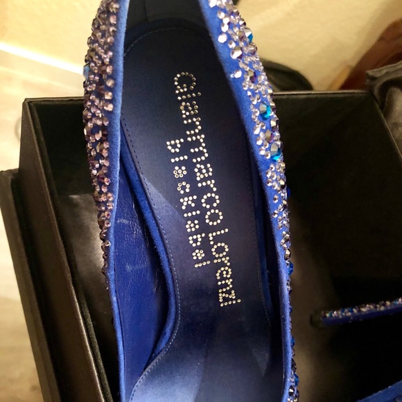 Gianmarco Lorenzi blue crystal heels 38 - Picture 14 of 16